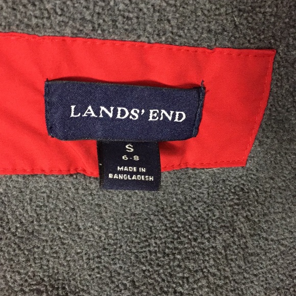 Lands End Red Insulated Squall Parka - S - Picture 4 of 7